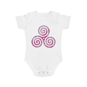 10729999735581347445_2048.jpeg Baby Bodysuit with Spirals Design, Newborn Outfit, Shower Gift, Cute Baby Clothes, Organic Cotton, Playful Babywear