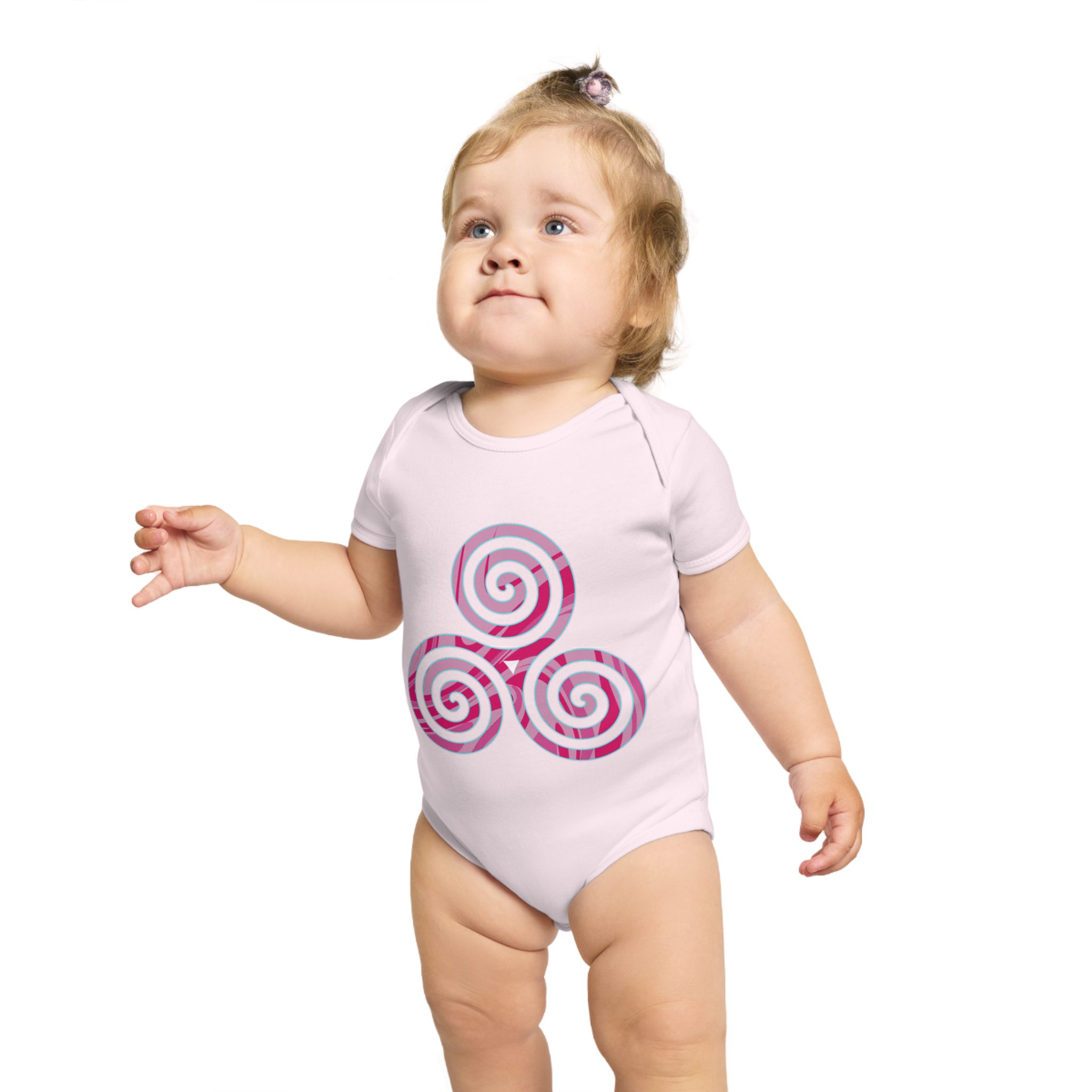 Baby Bodysuit with Spirals Design, Newborn Outfit, Shower Gift, Cute Baby Clothes, Organic Cotton, Playful Babywear - Image 15