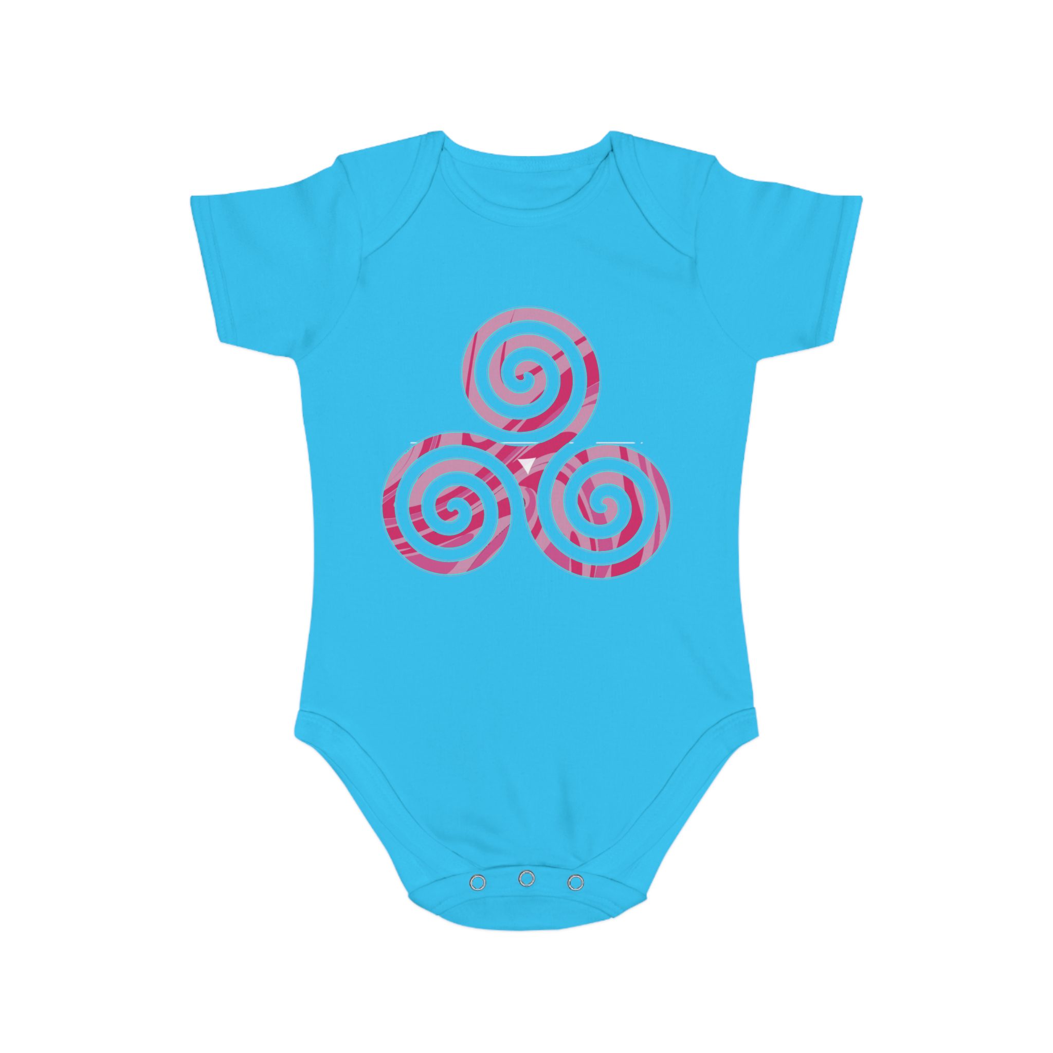 Baby Bodysuit with Spirals Design, Newborn Outfit, Shower Gift, Cute Baby Clothes, Organic Cotton, Playful Babywear - Image 7