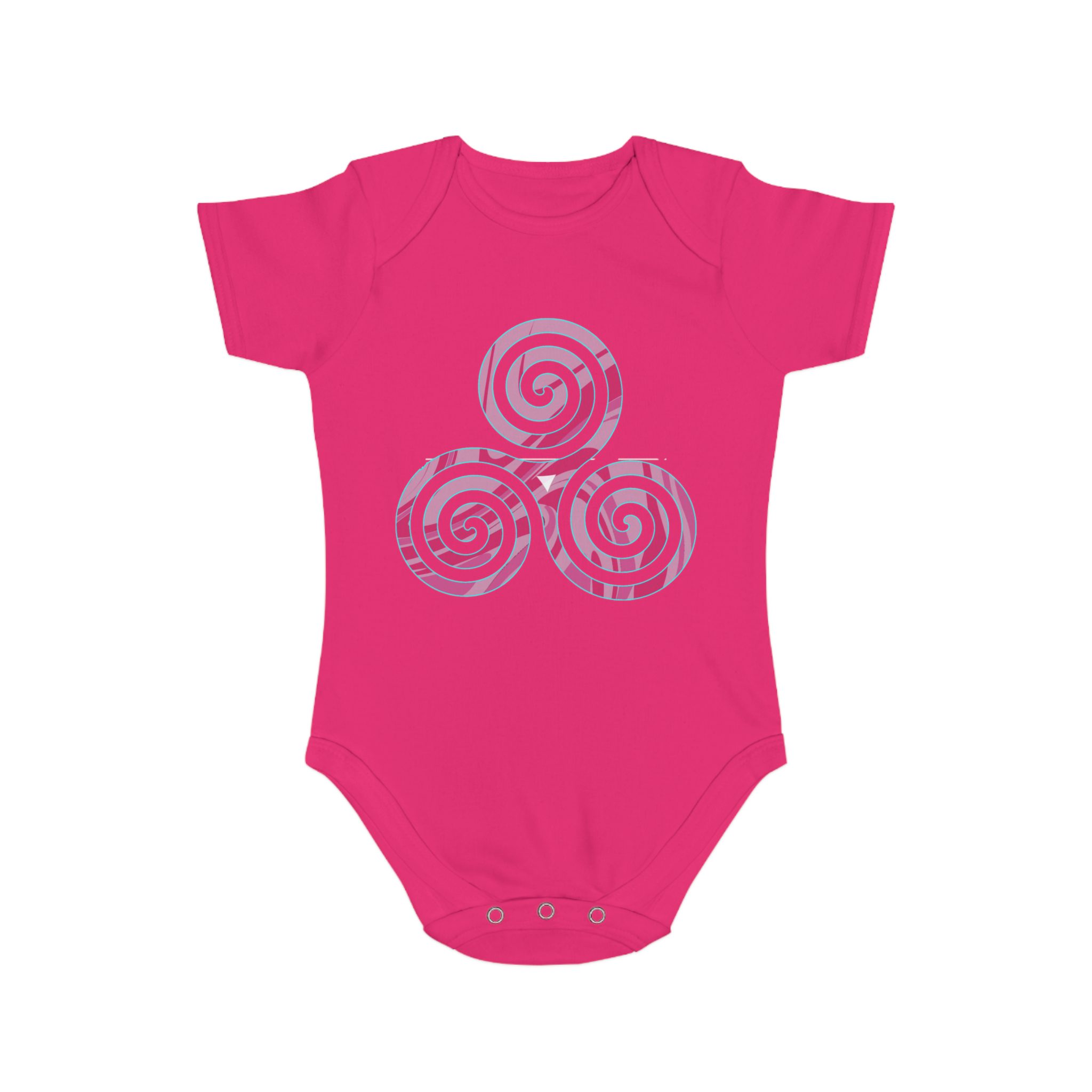 Baby Bodysuit with Spirals Design, Newborn Outfit, Shower Gift, Cute Baby Clothes, Organic Cotton, Playful Babywear - Image 16