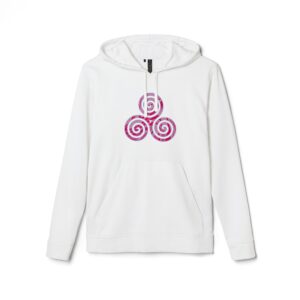 17256085914480696075_2048.jpeg Spiral Bliss Fleece Hoodie | Cozy Unisex Pullover, Fashionable Sweatshirt for Casual Wear, Gift for Her, Him, Teens