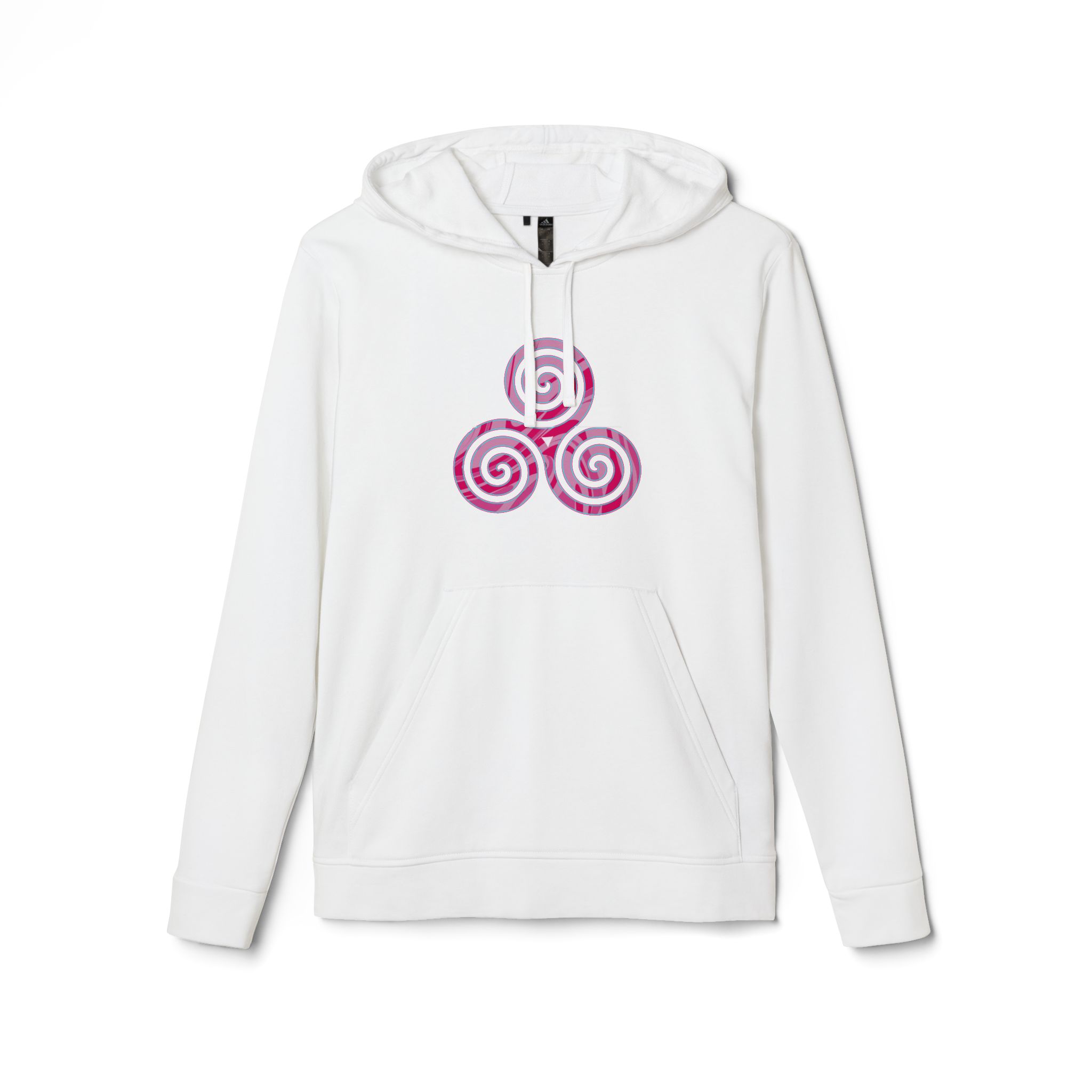 Spiral Bliss Fleece Hoodie | Cozy Unisex Pullover, Fashionable Sweatshirt for Casual Wear, Gift for Her, Him, Teens