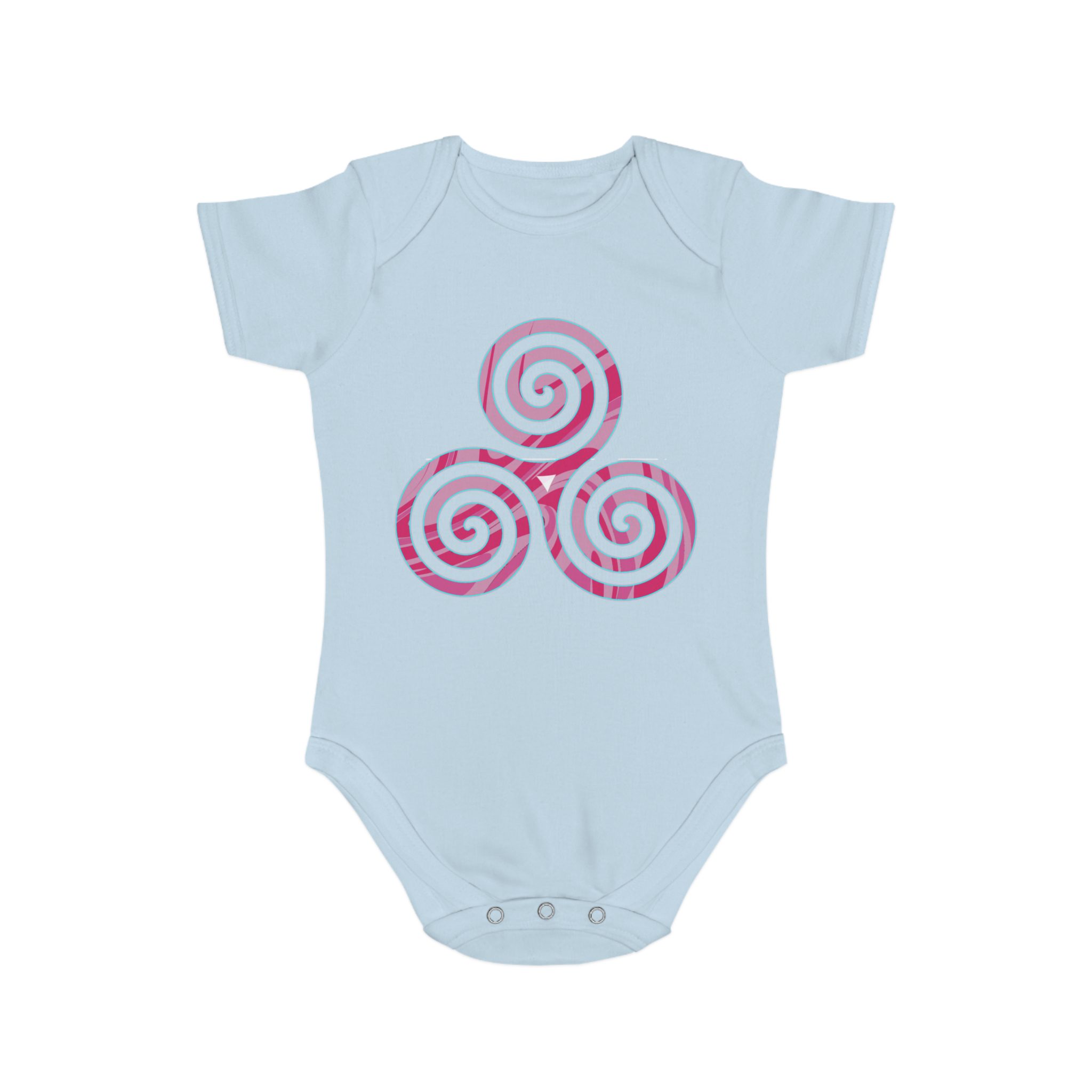 Baby Bodysuit with Spirals Design, Newborn Outfit, Shower Gift, Cute Baby Clothes, Organic Cotton, Playful Babywear - Image 10
